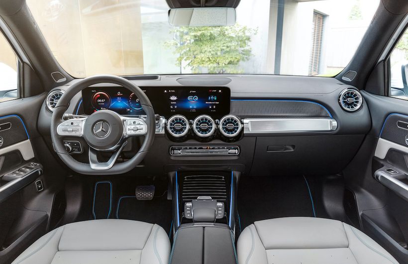 Mercedes EQB interior and dashboard